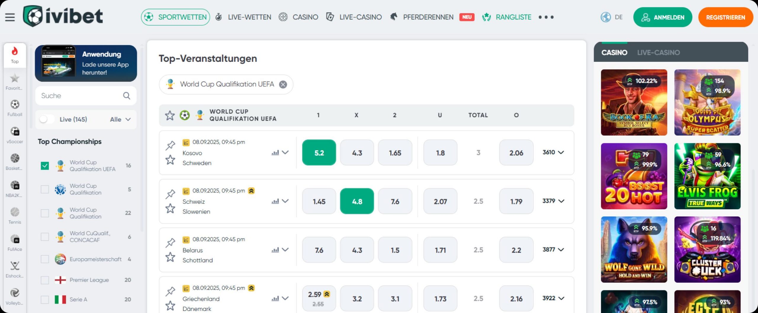 IviBet Online-Wetten IviBet Online-Wetten